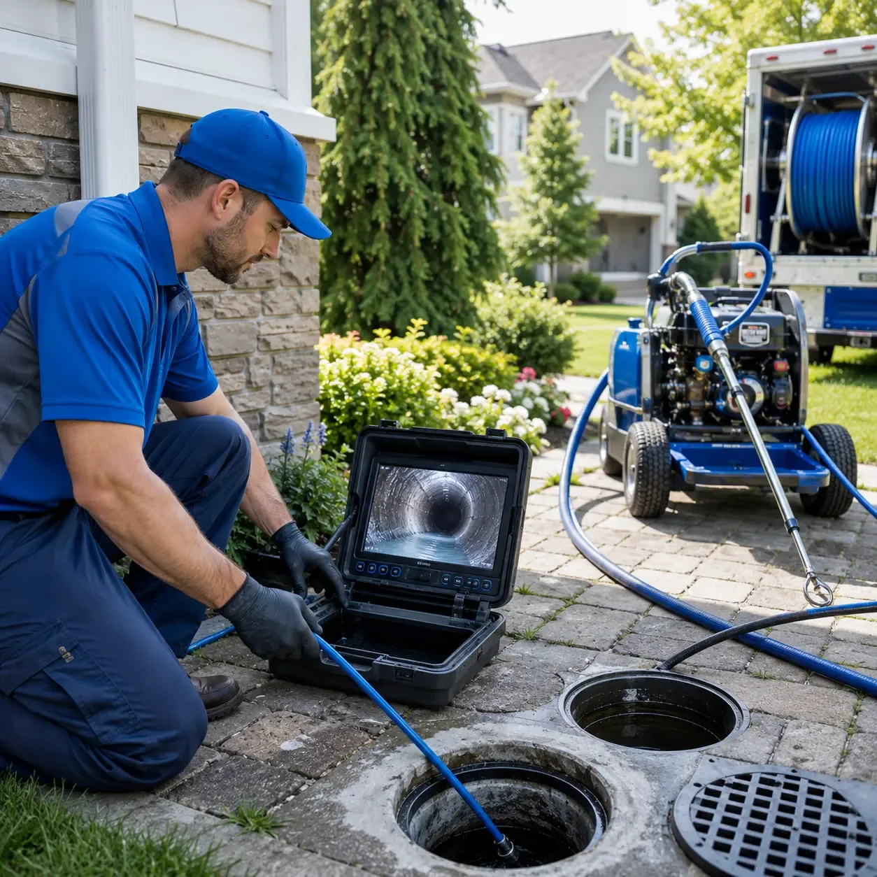 Outdoor drain cleaning professionals serving Lewisville, TX